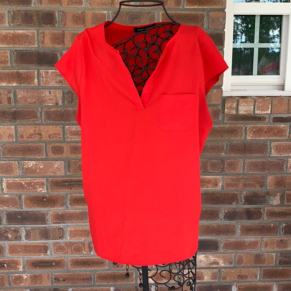 Red blouse